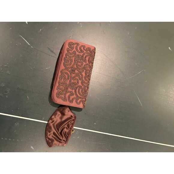 Made by soure clutch vintage brown sequin - Picture 2 of 8